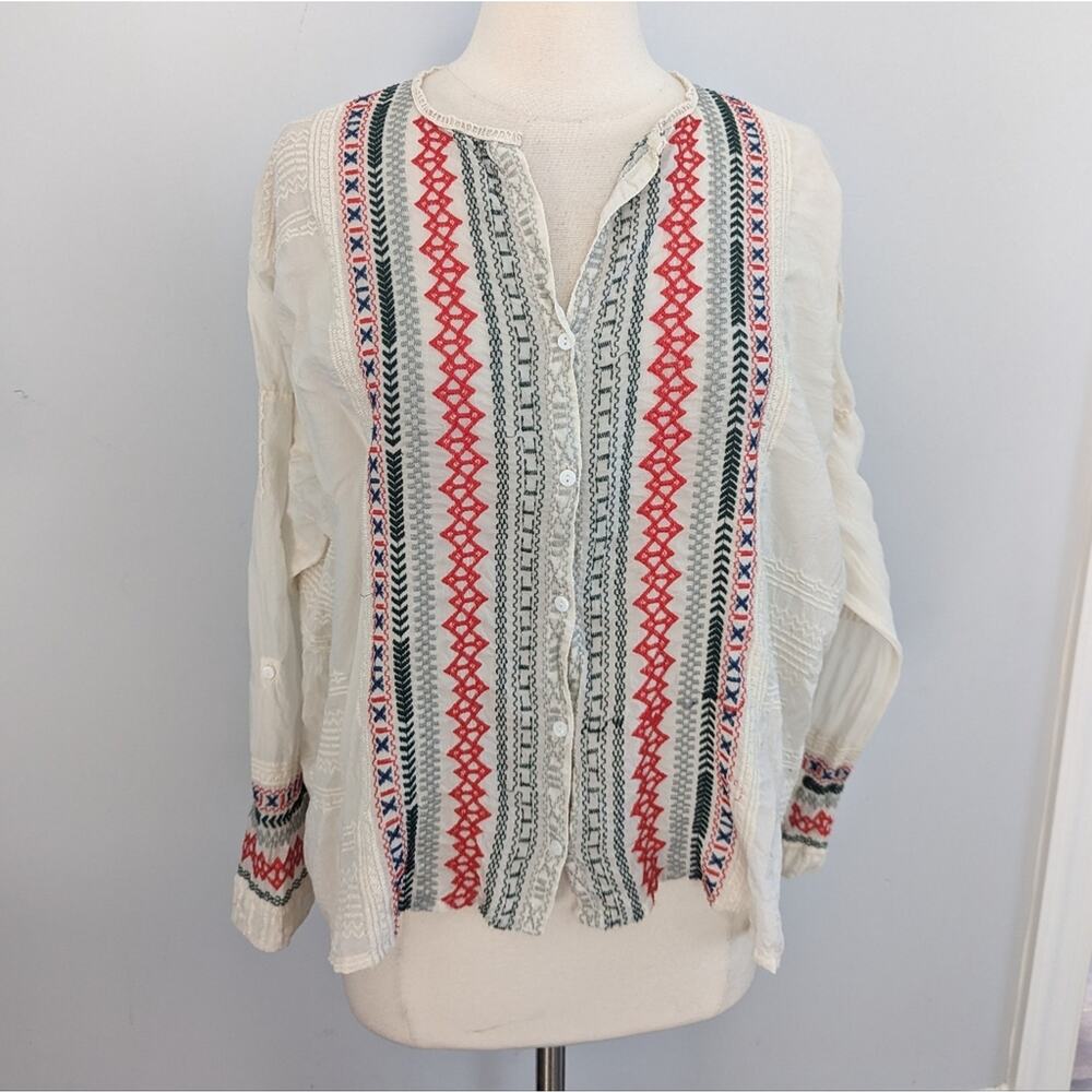 Women's Johnny Was Melvin Button Down Medium